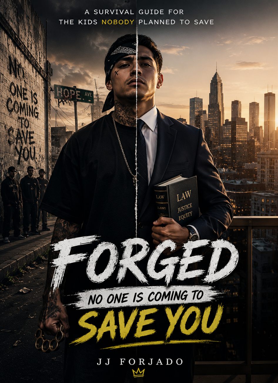 FORGED promo — the streets and the exit, split image