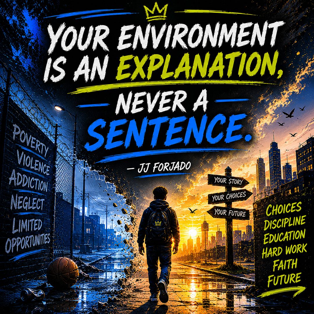 FORGED — Your environment is an explanation, never a sentence.